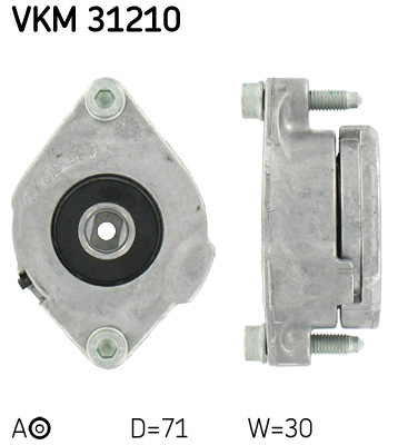 Натяжной ролик, поликлиновой ремень   VKM 31210   SKF