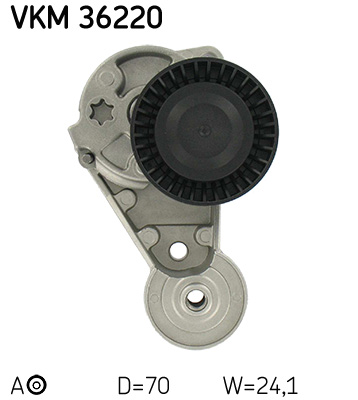 Натяжной ролик, поликлиновой ремень VKM 36220 SKF #1