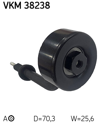 Натяжний ролик, поліклиновий ремінь VKM 38238 SKF #1