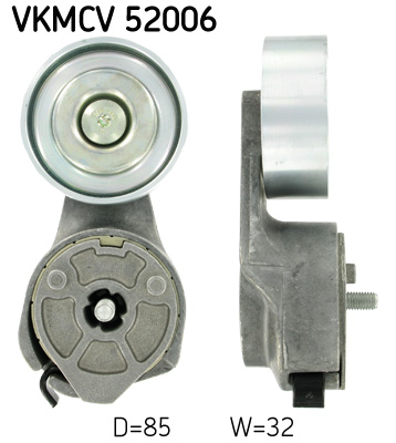 Натяжний ролик, поліклиновий ремінь   VKMCV 52006   SKF