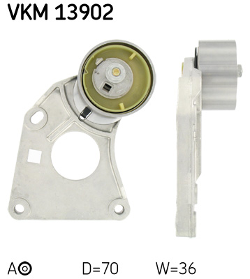 Натяжний ролик, зубчастий ремінь   VKM 13902   SKF