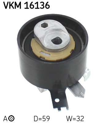 Натяжний ролик, зубчастий ремінь   VKM 16136   SKF