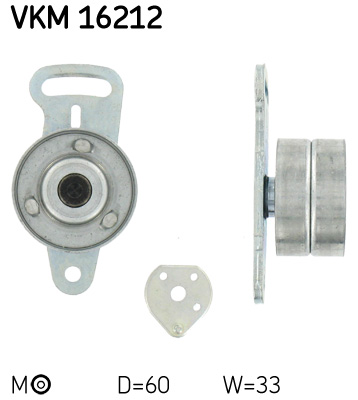 Натяжний ролик, зубчастий ремінь   VKM 16212   SKF