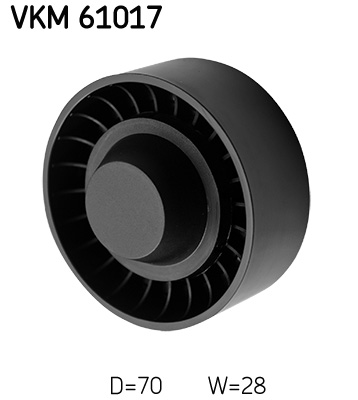 Відвідний/напрямний ролик, поліклиновий ремінь VKM 61017 SKF #1