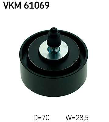 Відвідний/напрямний ролик, поліклиновий ремінь VKM 61069 SKF #1
