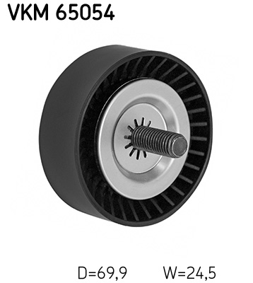 Відвідний/напрямний ролик, поліклиновий ремінь   VKM 65054   SKF