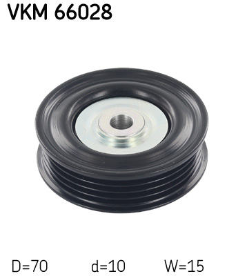 Відвідний/напрямний ролик, поліклиновий ремінь   VKM 66028   SKF