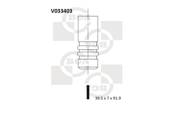 Впускной клапан   V033403   BGA