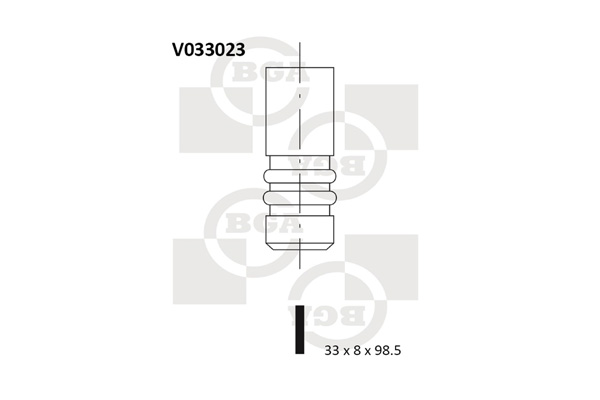 Выпускной клапан   V033023   BGA