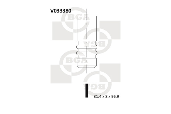 Выпускной клапан   V033380   BGA