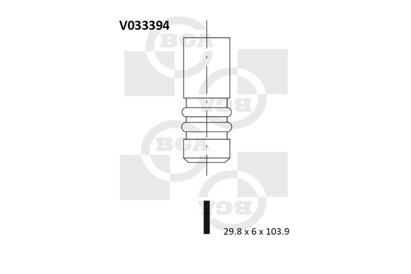 Випускний клапан   V033394   BGA