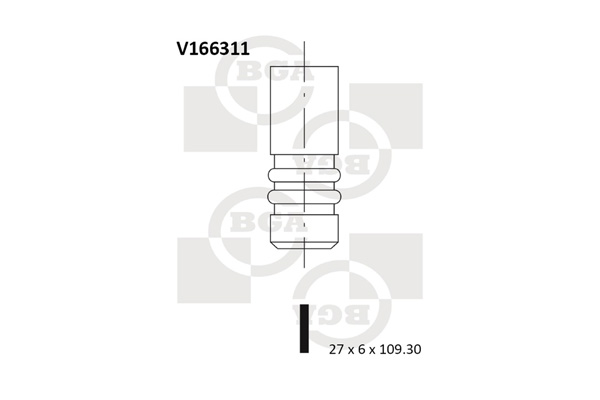 Випускний клапан   V166311   BGA
