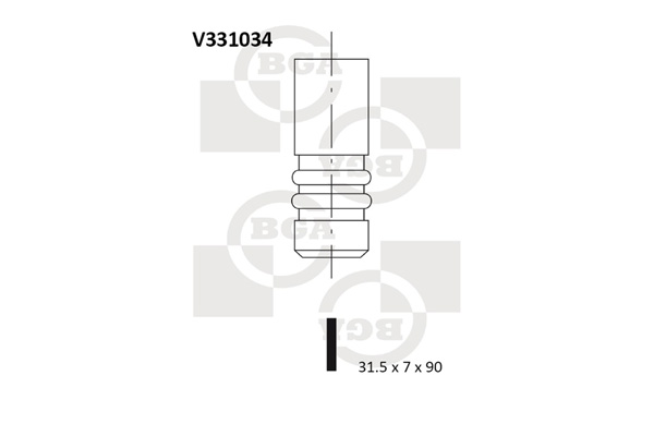 Выпускной клапан   V331034   BGA