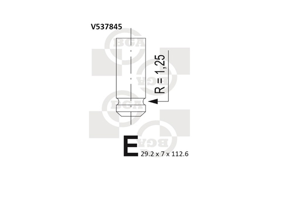 Випускний клапан   V537845   BGA