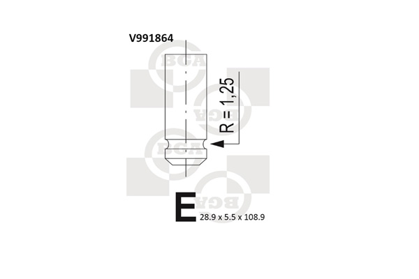 Випускний клапан   V991864   BGA