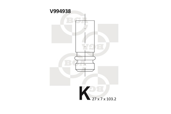 Выпускной клапан   V994938   BGA