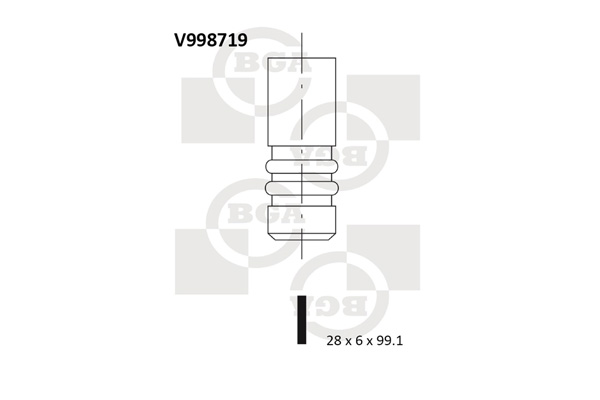 Выпускной клапан   V998719   BGA