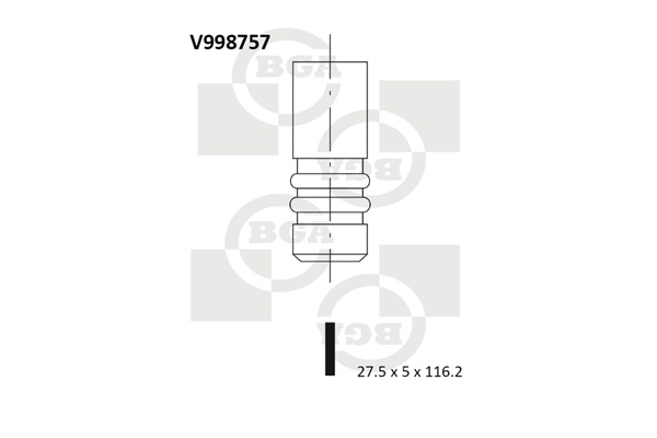 Выпускной клапан   V998757   BGA