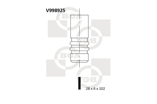 Выпускной клапан   V998925   BGA