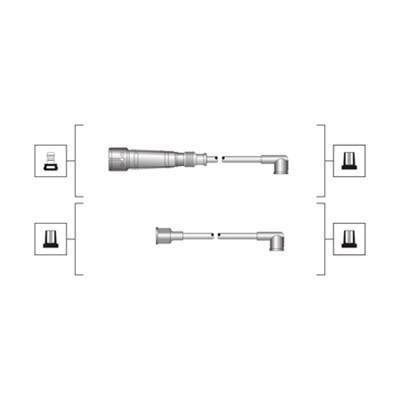 Комплект проводів високої напруги   941319170003   MAGNETI MARELLI