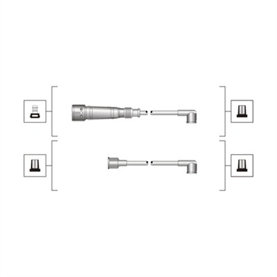 Комплект проводів високої напруги   941319170004   MAGNETI MARELLI