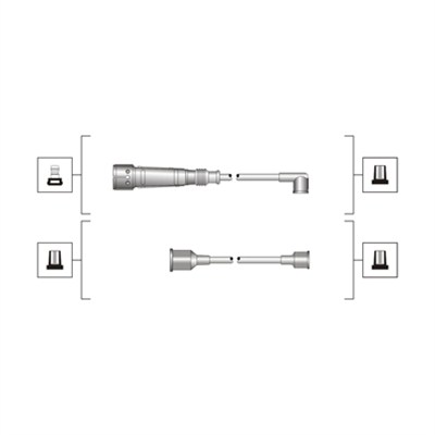 Комплект проводів високої напруги   941319170011   MAGNETI MARELLI