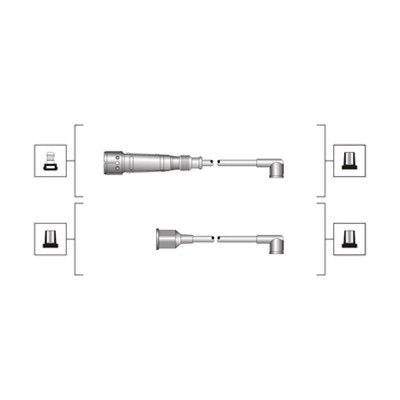 Комплект проводів високої напруги   941319170017   MAGNETI MARELLI