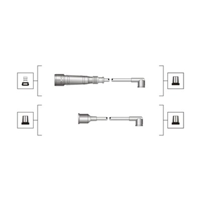 Комплект проводів високої напруги   941319170023   MAGNETI MARELLI