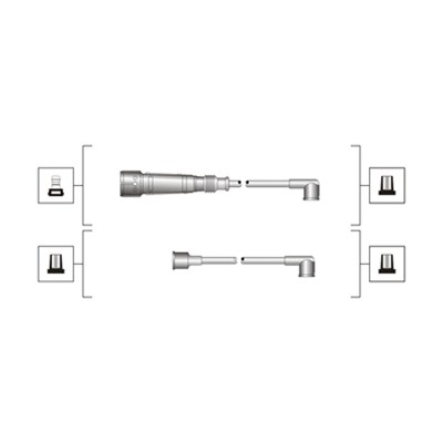 Комплект проводів високої напруги   941319170026   MAGNETI MARELLI