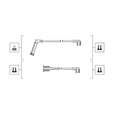 Комплект проводов зажигания   941319170058   MAGNETI MARELLI