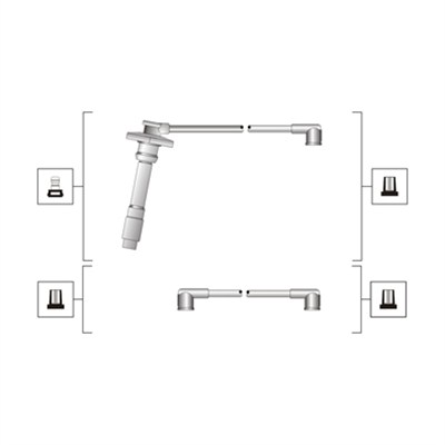 Комплект проводов зажигания   941319170079   MAGNETI MARELLI