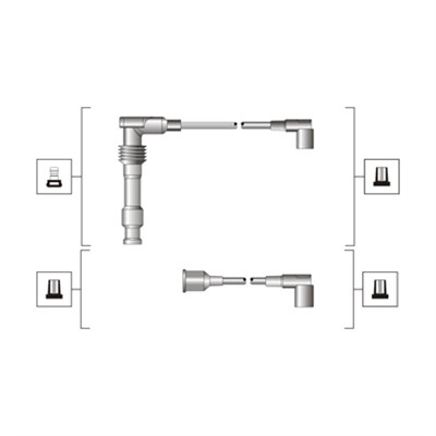 Комплект проводов зажигания   941319170085   MAGNETI MARELLI