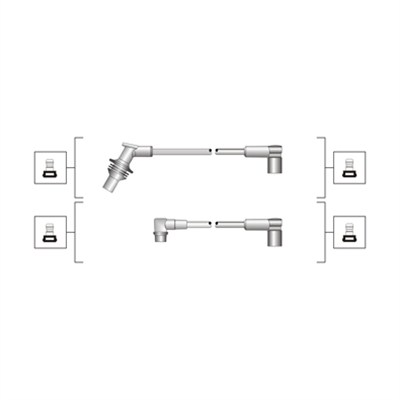 Комплект проводов зажигания   941319170101   MAGNETI MARELLI