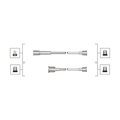 Комплект проводов зажигания   941319170113   MAGNETI MARELLI