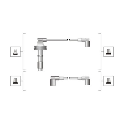 Комплект проводов зажигания   941319170116   MAGNETI MARELLI