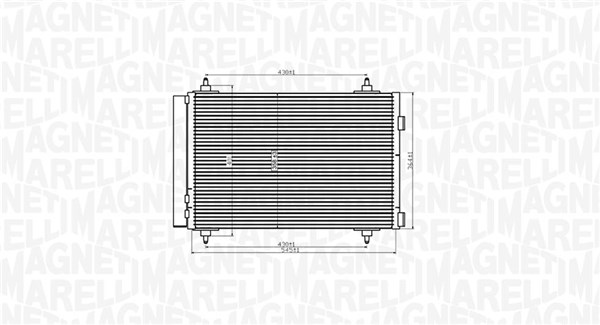 Конденсатор, кондиционер   350203916000   MAGNETI MARELLI