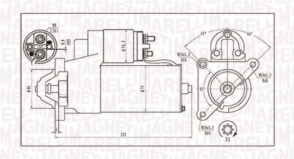 Стартер   063720373010   MAGNETI MARELLI