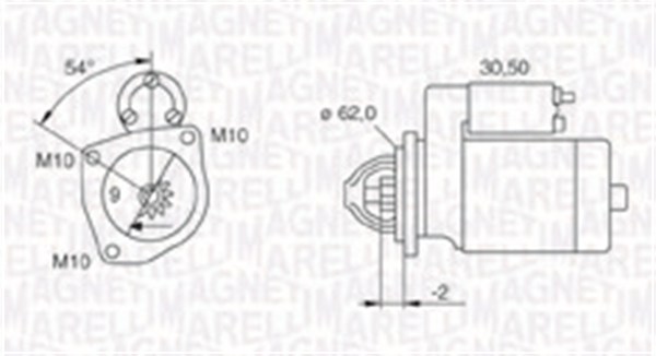 Стартер   063720566010   MAGNETI MARELLI