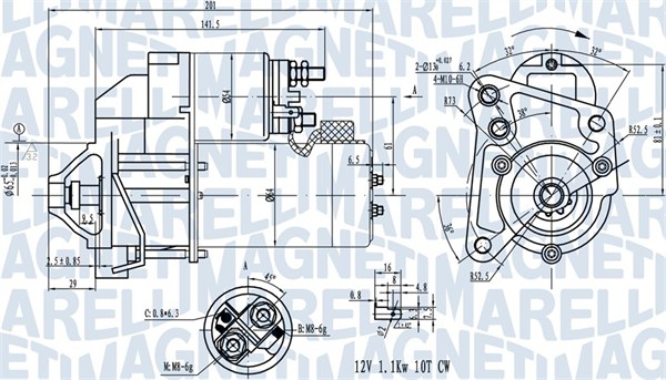 Стартер   063720681010   MAGNETI MARELLI