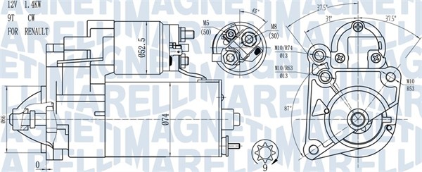 Стартер   063720784010   MAGNETI MARELLI