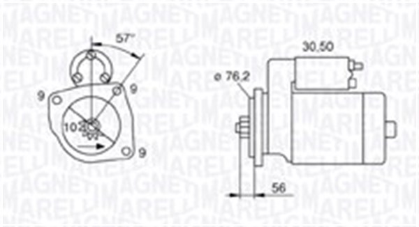 Стартер   063720801010   MAGNETI MARELLI