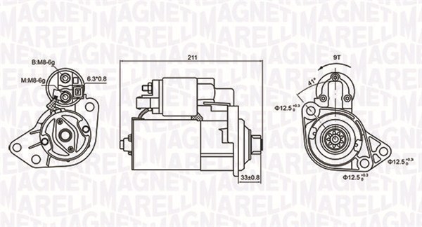 Стартер   063721062010   MAGNETI MARELLI