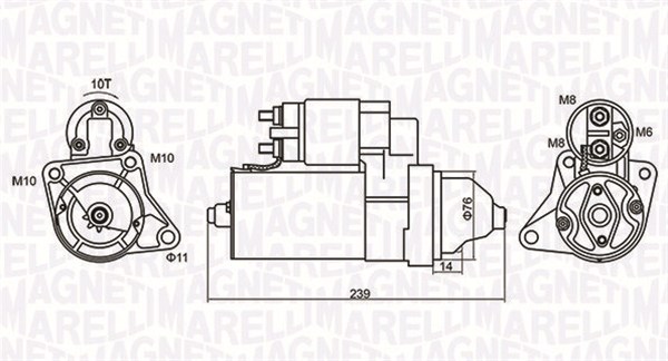 Стартер   063721107010   MAGNETI MARELLI