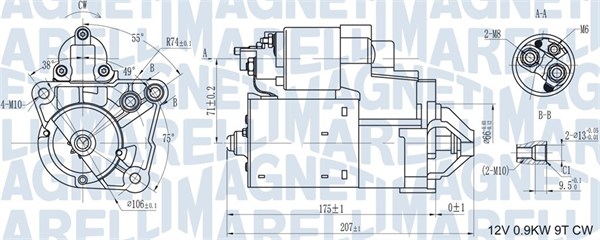 Стартер   063721179010   MAGNETI MARELLI