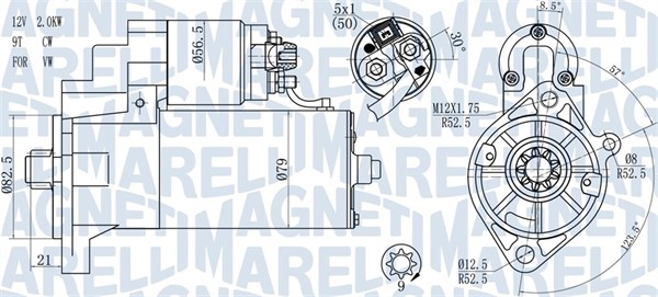 Стартер   063721187010   MAGNETI MARELLI