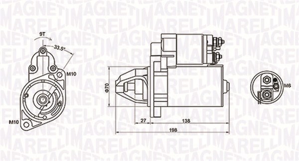 Стартер   063721283010   MAGNETI MARELLI