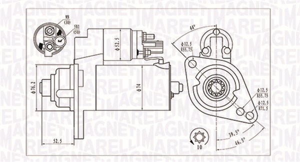 Стартер   063721293010   MAGNETI MARELLI