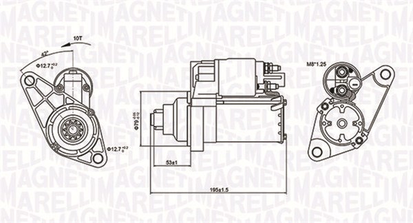 Стартер   063721330010   MAGNETI MARELLI