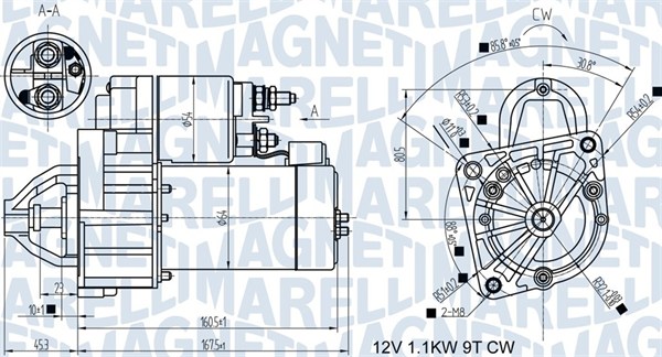 Стартер   063721345010   MAGNETI MARELLI