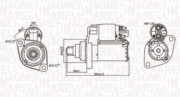 Стартер   063721347010   MAGNETI MARELLI